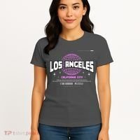 Los Angeles Slogan Retro Style Women's T-Shirt thumb 4