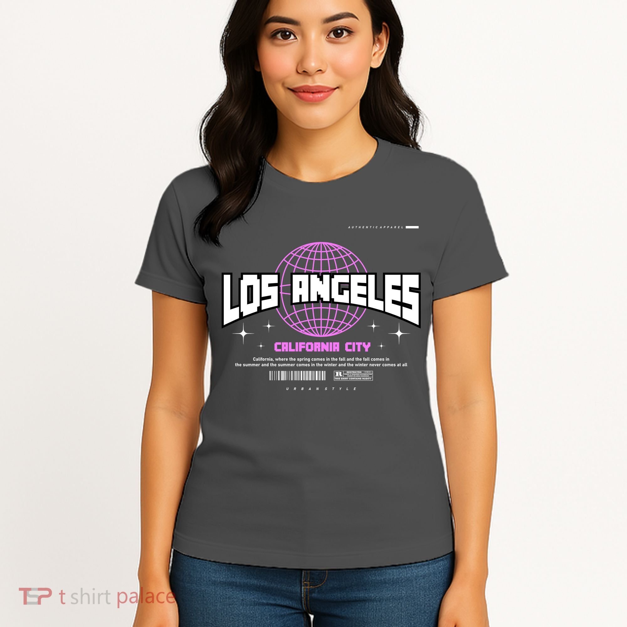 Los Angeles Slogan Retro Style Women's T-Shirt