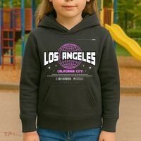 Los Angeles Slogan Retro Style Kids Hoodie thumb 3