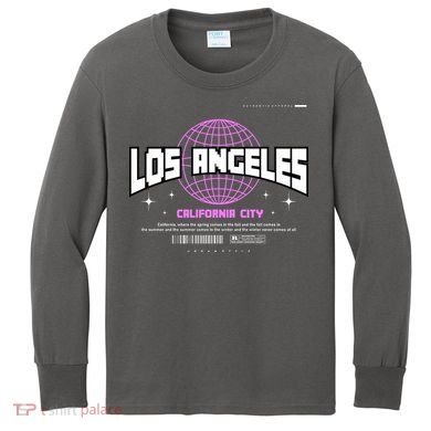 Los Angeles Slogan Retro Style Kids Long Sleeve Shirt