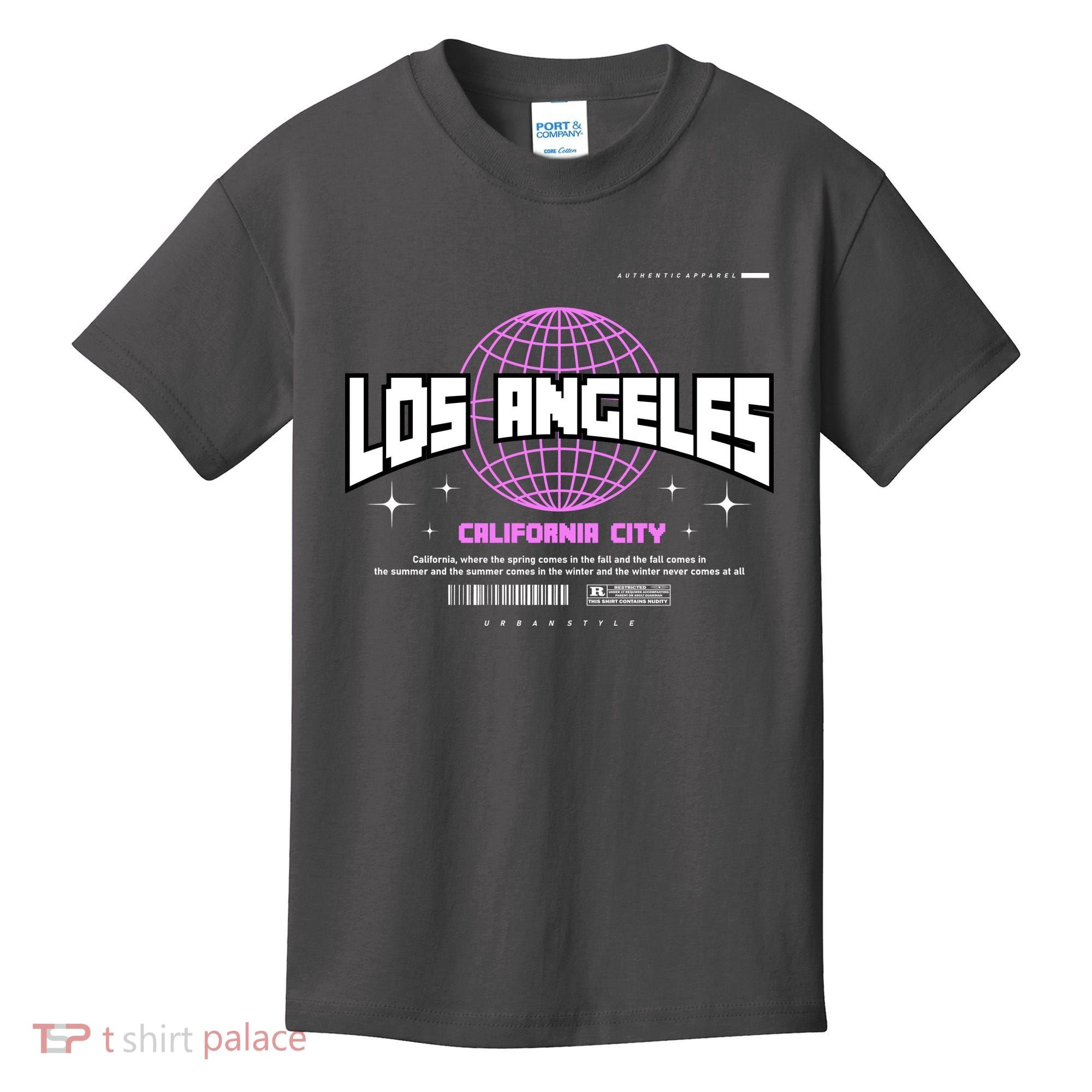 Los Angeles Slogan Retro Style Kids T-Shirt