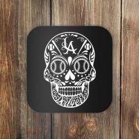 Los Angeles Sugar Skull Day Of The Dead Cinco De Mayo Coaster thumb 0