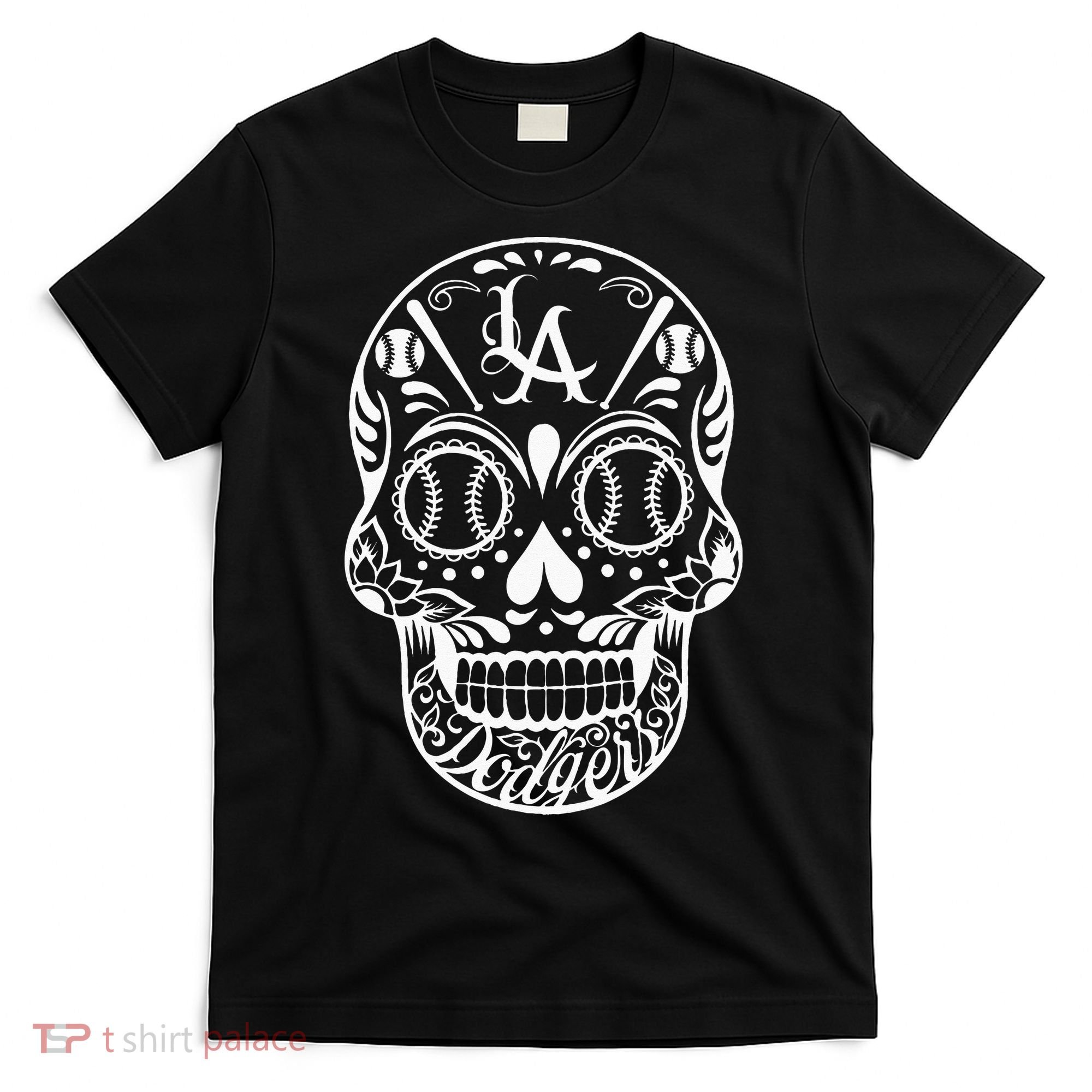 Los Angeles Sugar Skull Day Of The Dead Cinco De Mayo T-Shirt