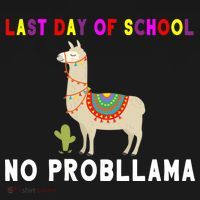 Last Day Of School No ProbLLama Ornament thumb 1