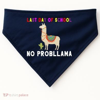 Last Day Of School No ProbLLama USA-Made Doggie Bandana