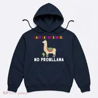 Last Day Of School No ProbLLama Hoodie thumb 0
