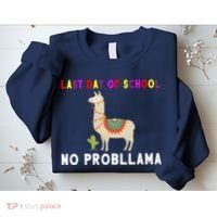 Last Day Of School No ProbLLama Sweatshirt thumb 2