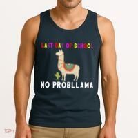 Last Day Of School No ProbLLama Tank Top thumb 3