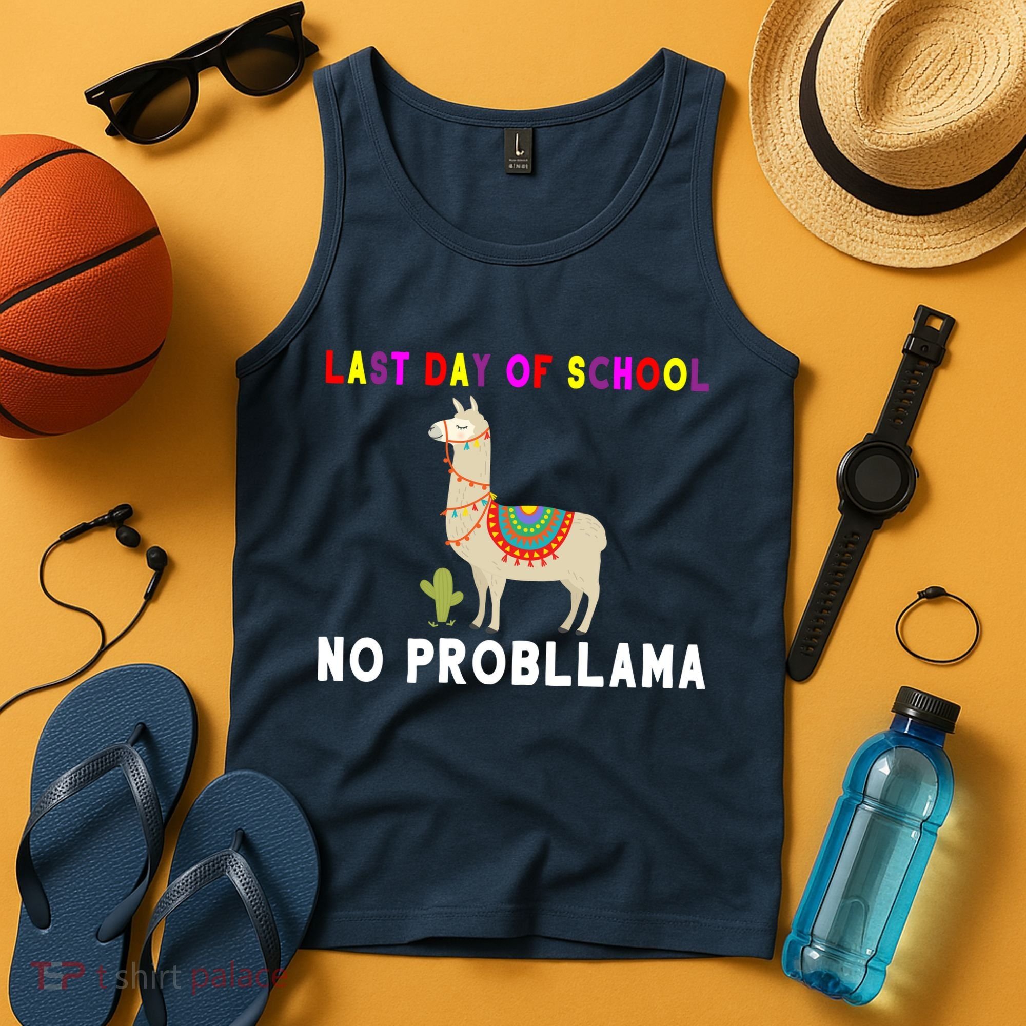 Last Day Of School No ProbLLama Tank Top