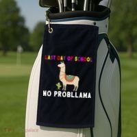 Last Day Of School No ProbLLama Golf Towel thumb 2