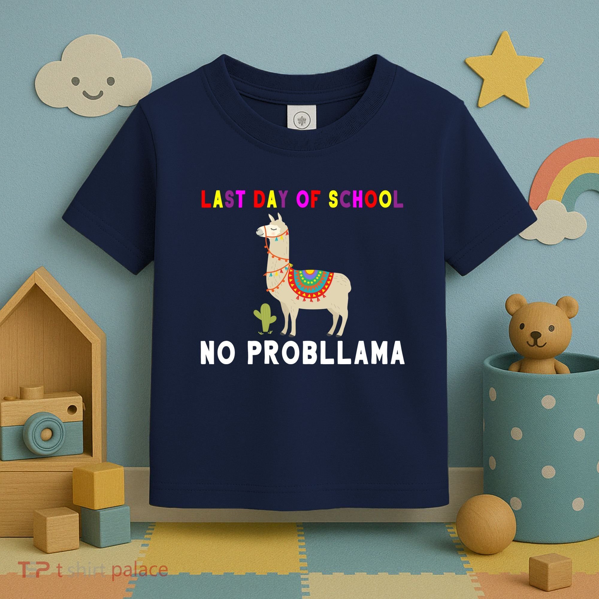 Last Day Of School No ProbLLama Toddler T-Shirt