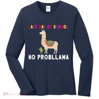 Last Day Of School No ProbLLama Women's Long Sleeve Shirt thumb 0