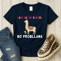 Last Day Of School No ProbLLama Women's T-Shirt thumb 3
