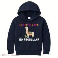 Last Day Of School No ProbLLama Kids Hoodie thumb 0