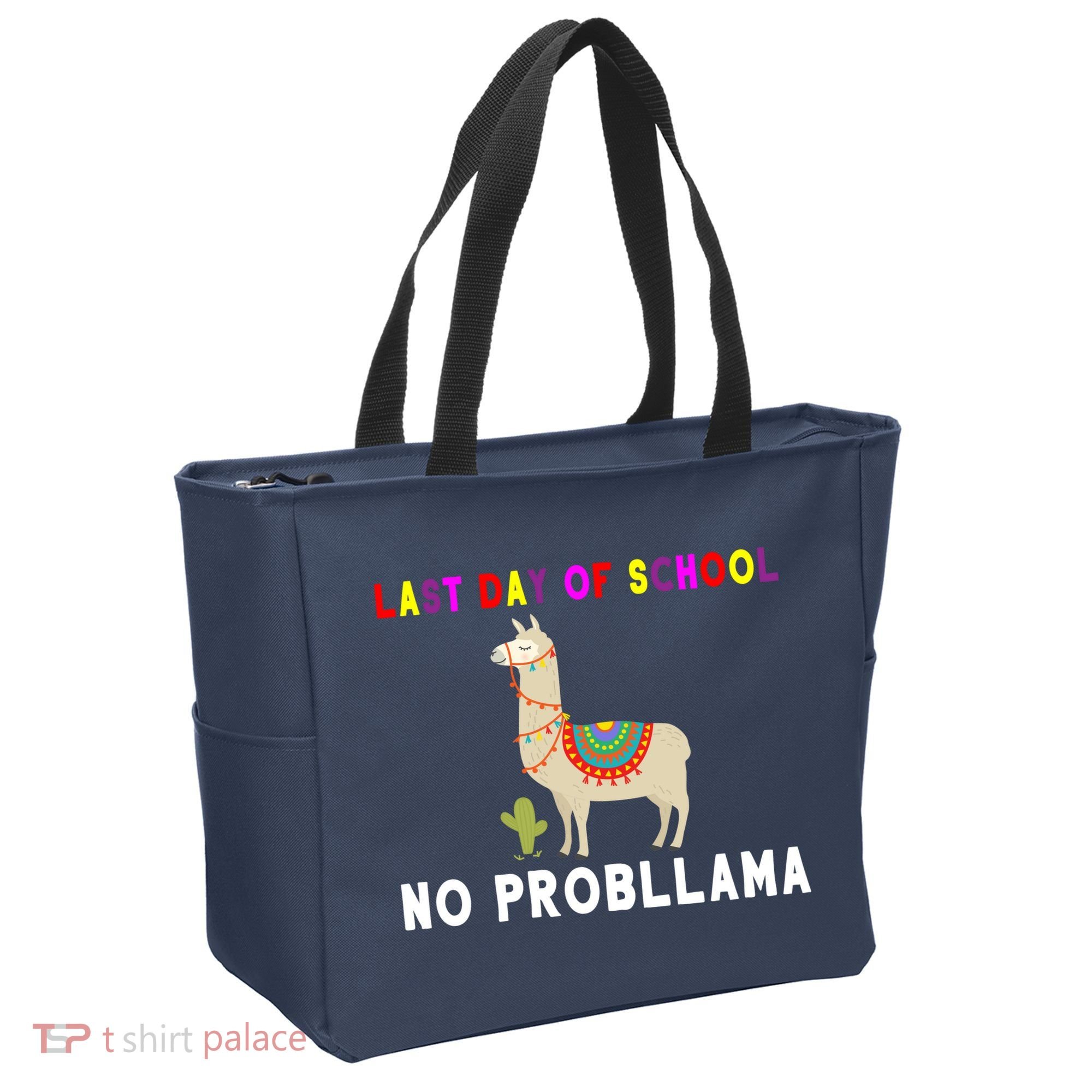 Last Day Of School No ProbLLama Tote Bag