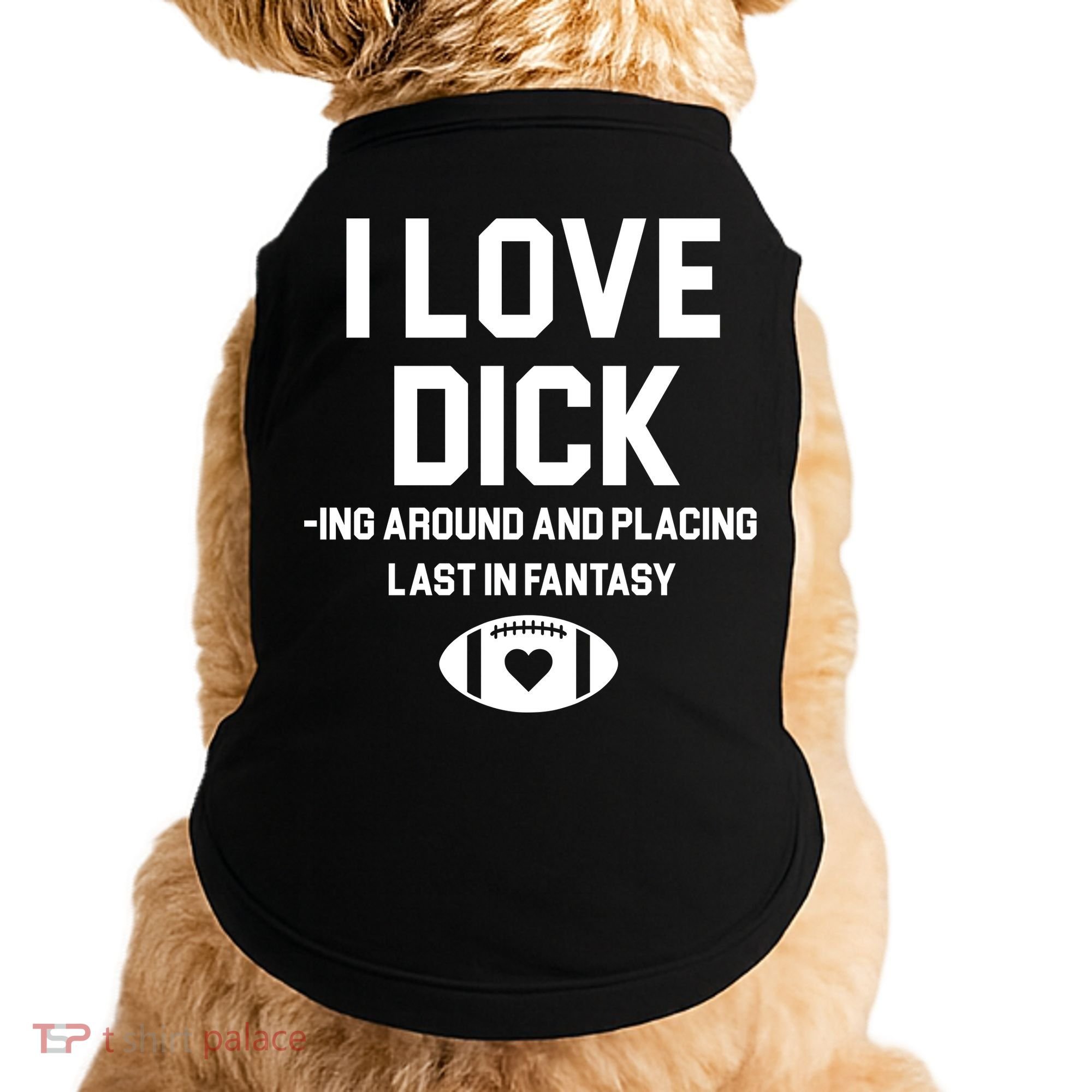 Last Place Fantasy Football Funny Doggie Tank