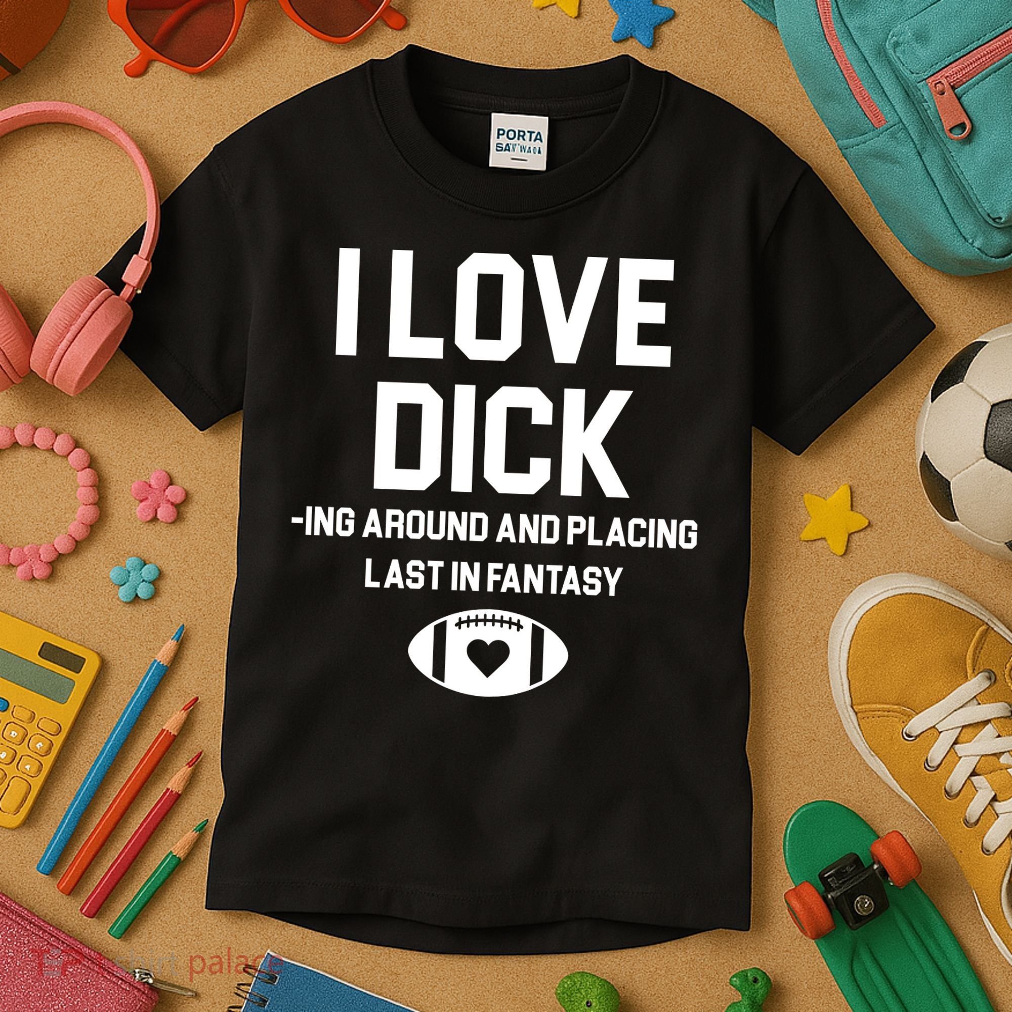 Last Place Fantasy Football Funny Kids T-Shirt