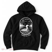 Loon A Tic Funny Common Loon Minnesota Lake Loon Hoodie thumb 0