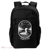 Loon A Tic Funny Common Loon Minnesota Lake Loon Backpack thumb 0