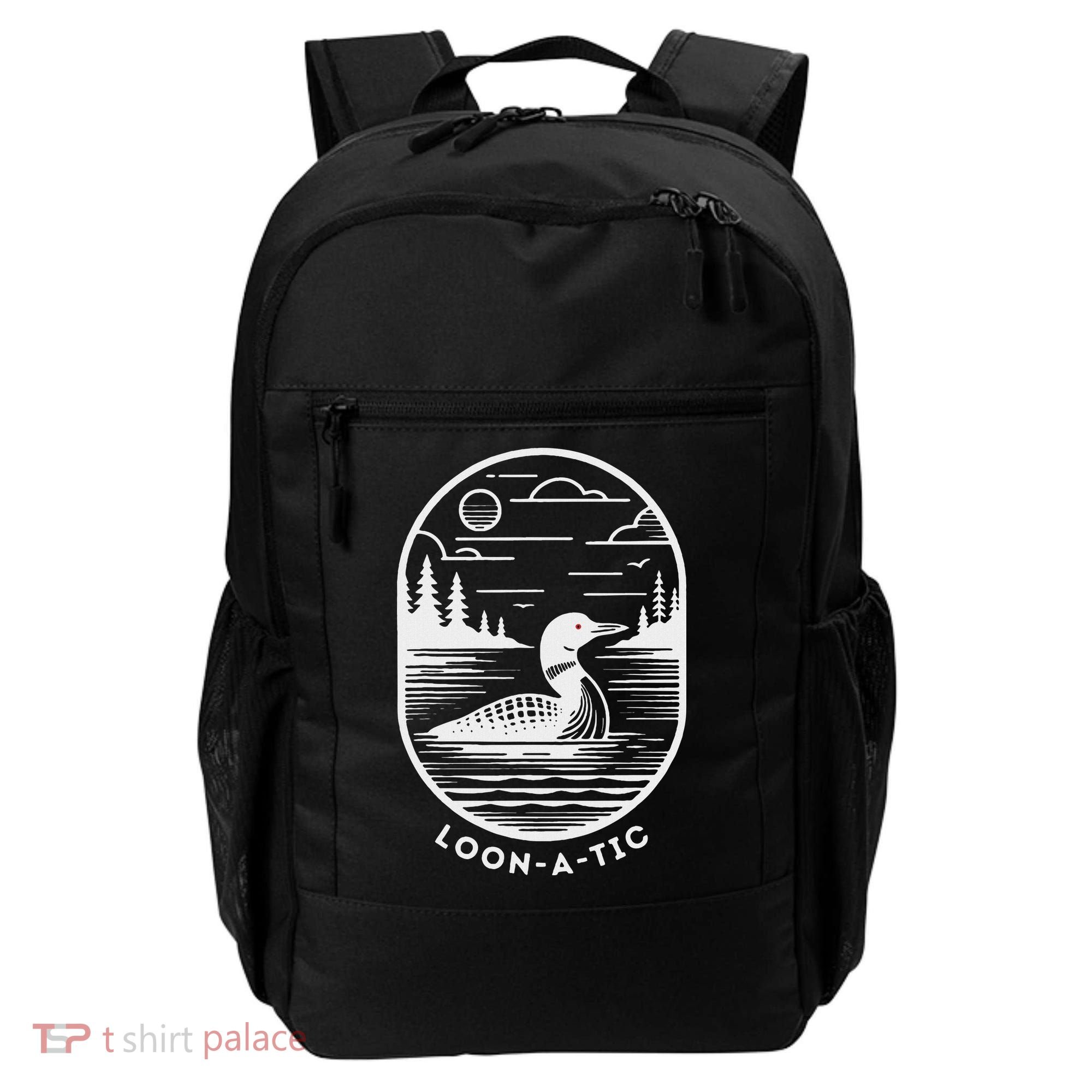 Loon A Tic Funny Common Loon Minnesota Lake Loon Backpack