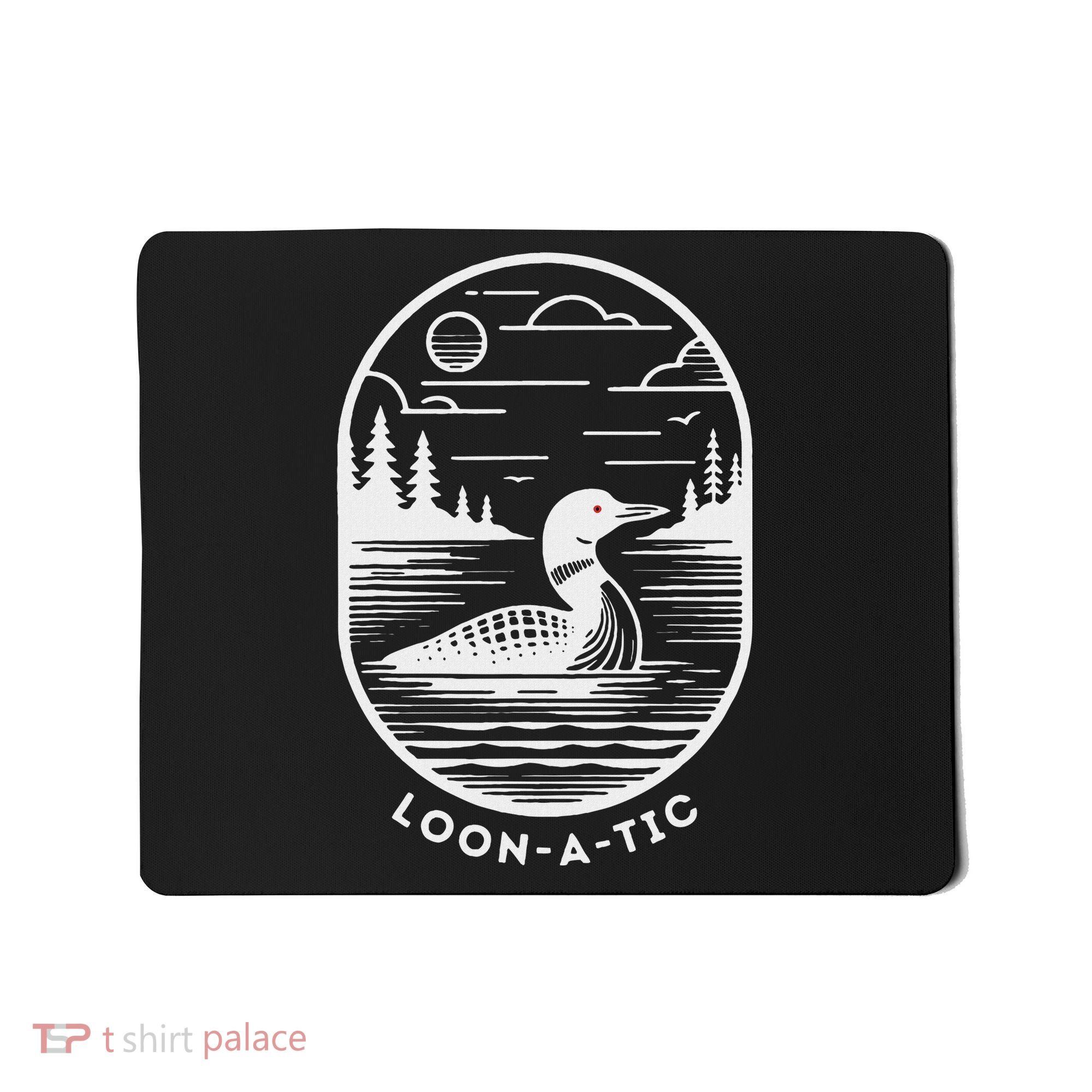 Loon A Tic Funny Common Loon Minnesota Lake Loon Mousepad