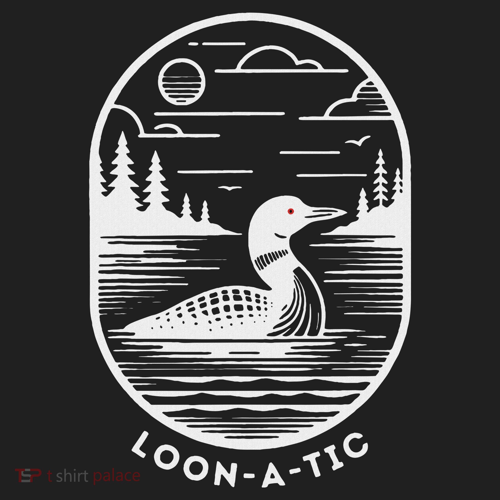 Loon A Tic Funny Common Loon Minnesota Lake Loon Hat