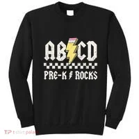 Lightning ABCD Teacher Student Pre K Rocks Back To School Sweatshirt thumb 0