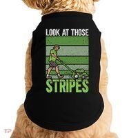 Look At Those Stripes Lawn Mowing Funny Dad Lawn Mower Doggie Tank thumb 0