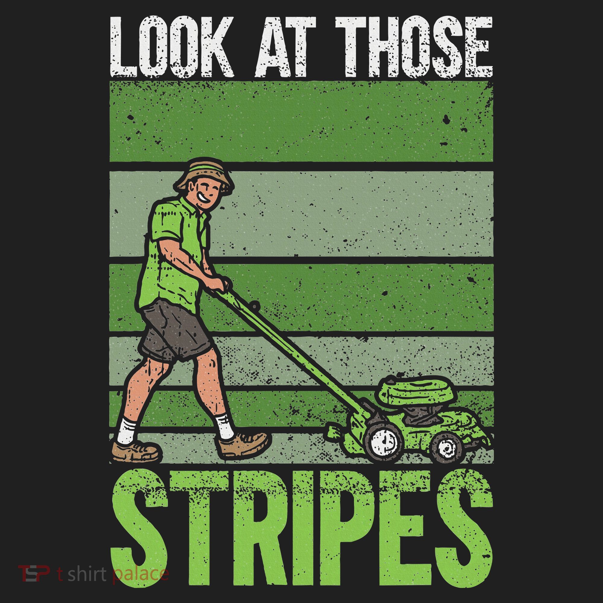 Look At Those Stripes Lawn Mowing Funny Dad Lawn Mower Beanie