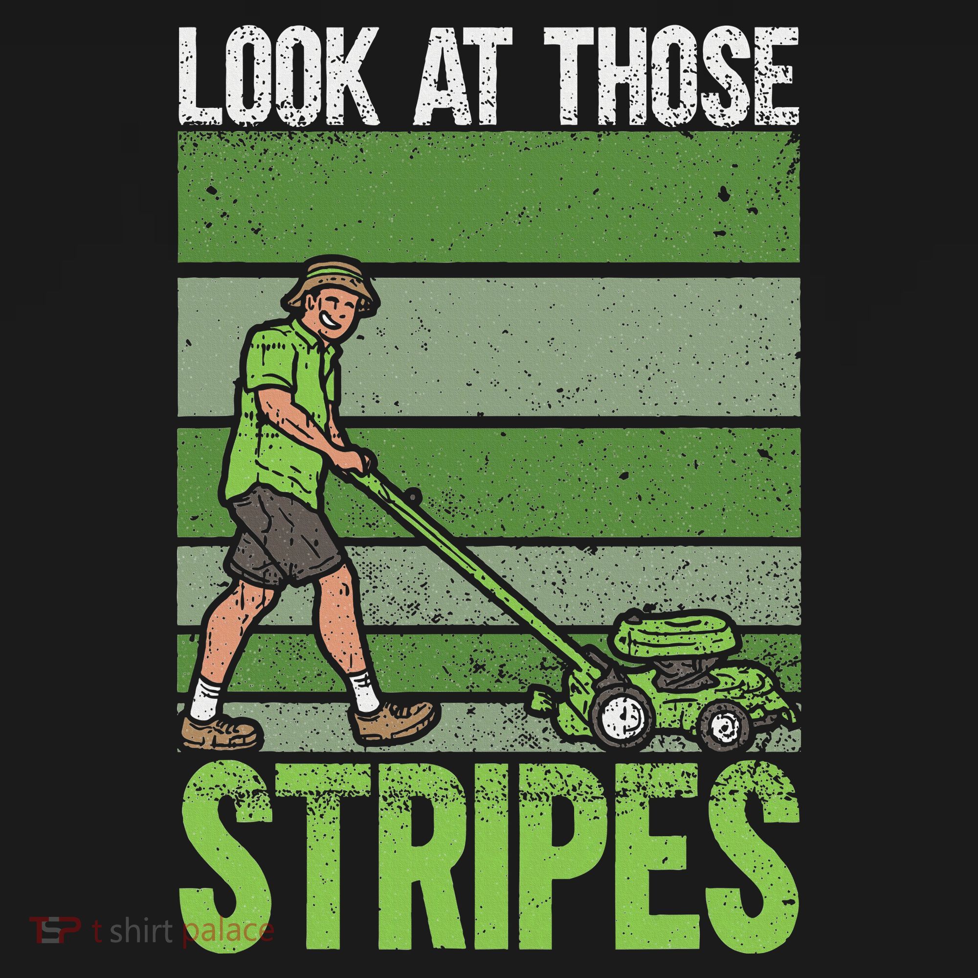 Look At Those Stripes Lawn Mowing Funny Dad Lawn Mower Mousepad