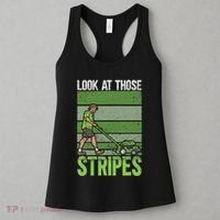 Look At Those Stripes Lawn Mowing Funny Dad Lawn Mower Women's Tank Top thumb 3