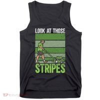 Look At Those Stripes Lawn Mowing Funny Dad Lawn Mower Tank Top thumb 0