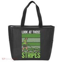 Look At Those Stripes Lawn Mowing Funny Dad Lawn Mower Tote Bag thumb 0