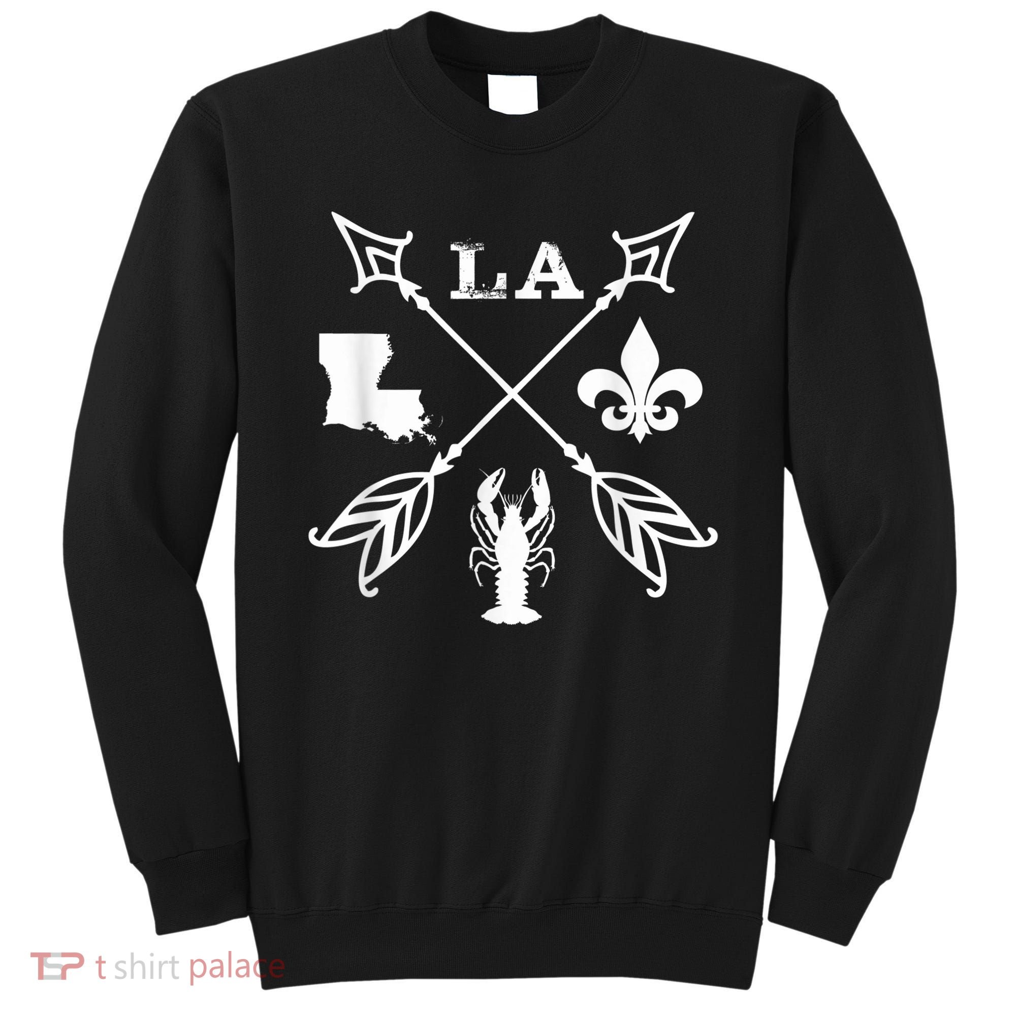 Louisiana arrow t shirt New Orleans Mardi Gras Tshirt Sweatshirt