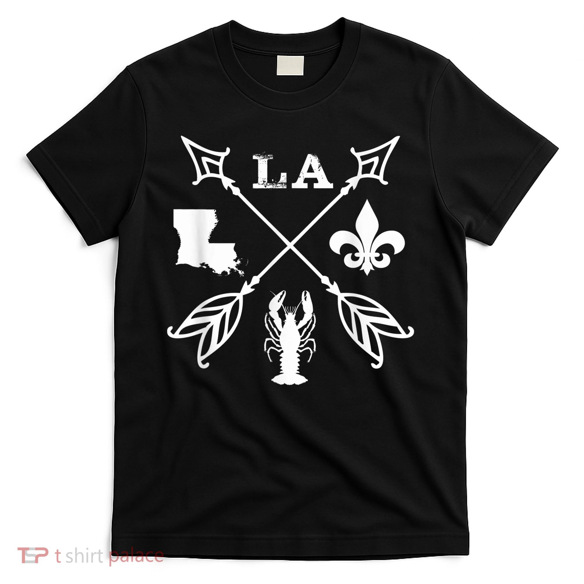 Louisiana arrow t shirt New Orleans Mardi Gras Tshirt T-Shirt