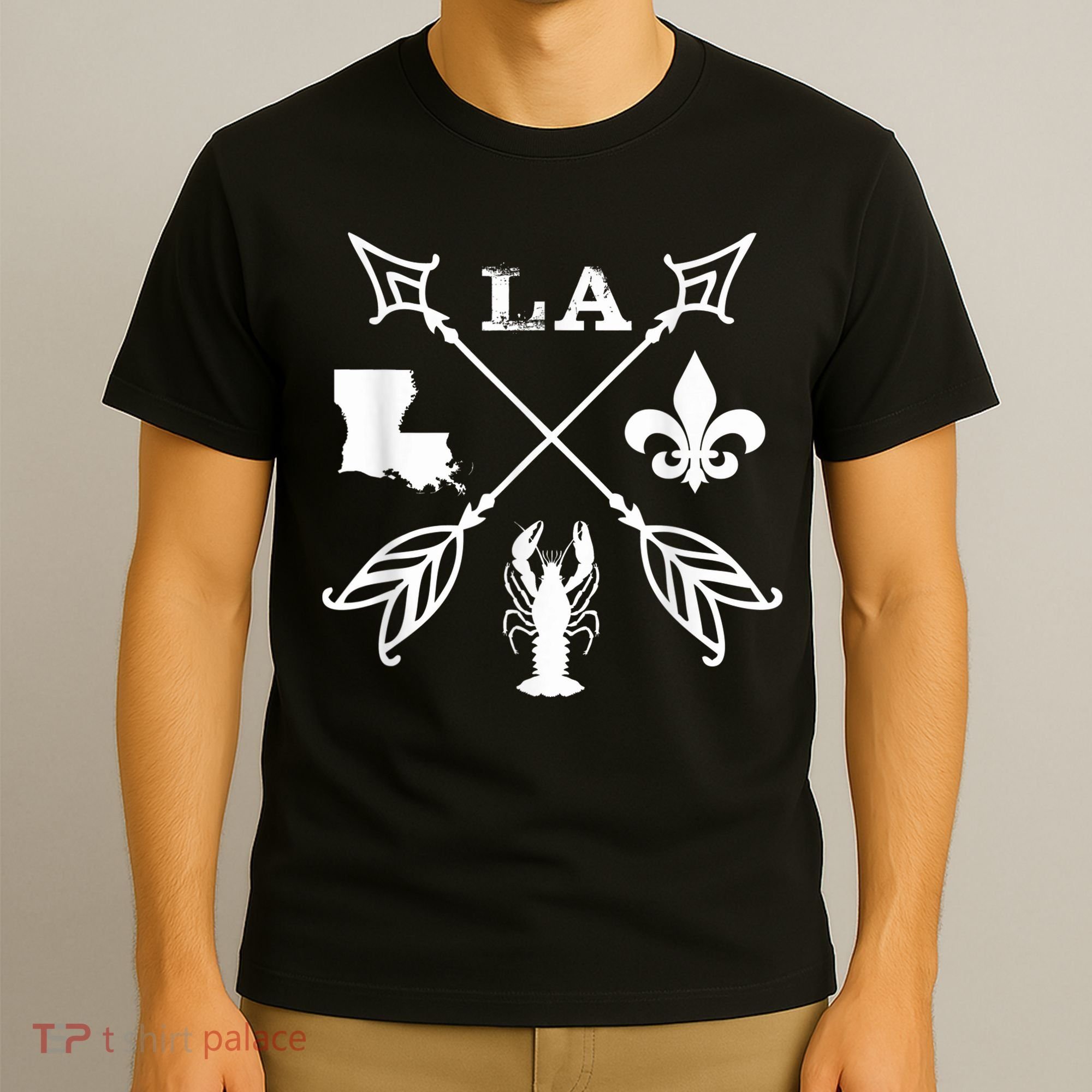 Louisiana arrow t shirt New Orleans Mardi Gras Tshirt T-Shirt