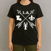 Louisiana arrow t shirt New Orleans Mardi Gras Tshirt T-Shirt thumb 4