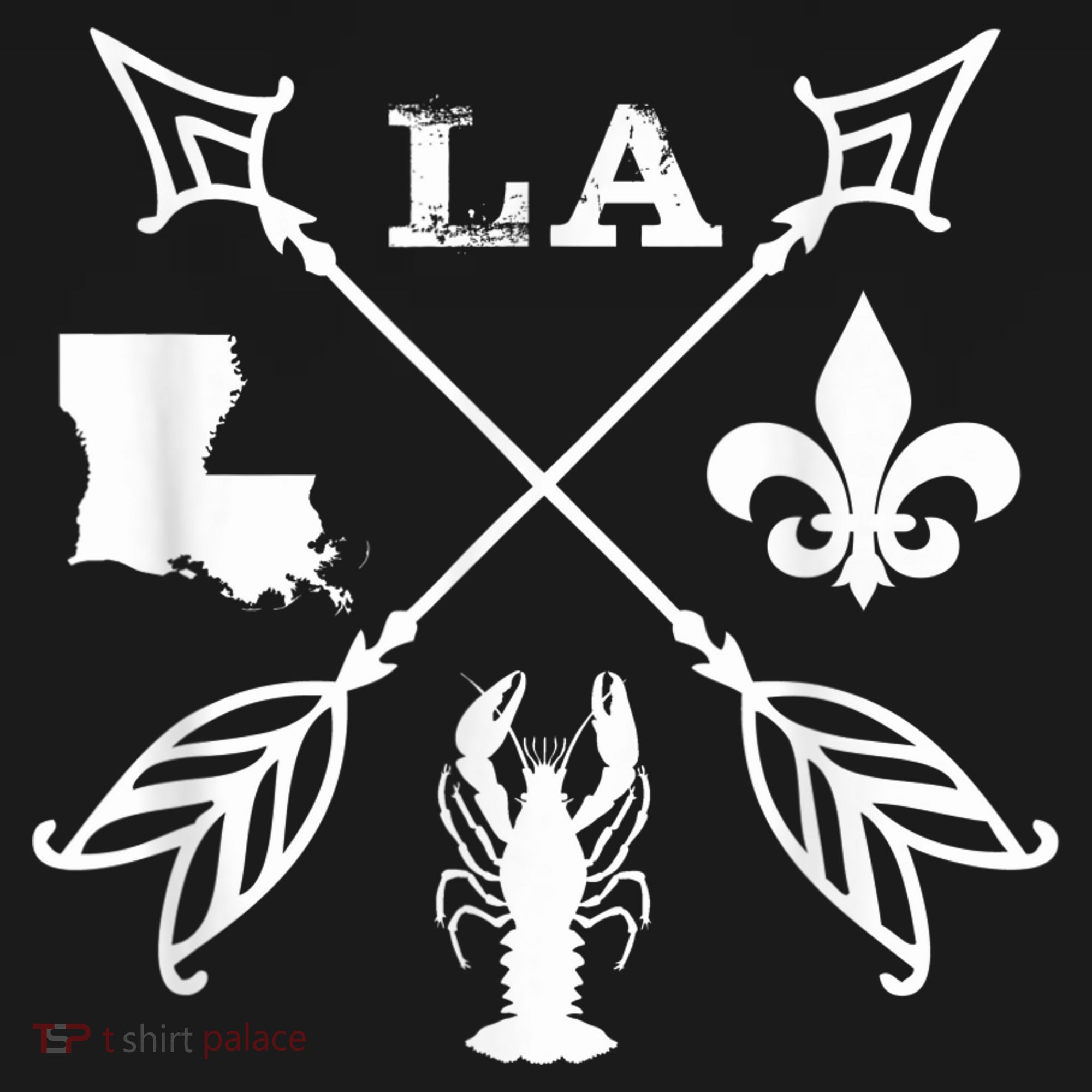 Louisiana arrow t shirt New Orleans Mardi Gras Tshirt Mousepad