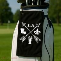 Louisiana arrow t shirt New Orleans Mardi Gras Tshirt Golf Towel thumb 2