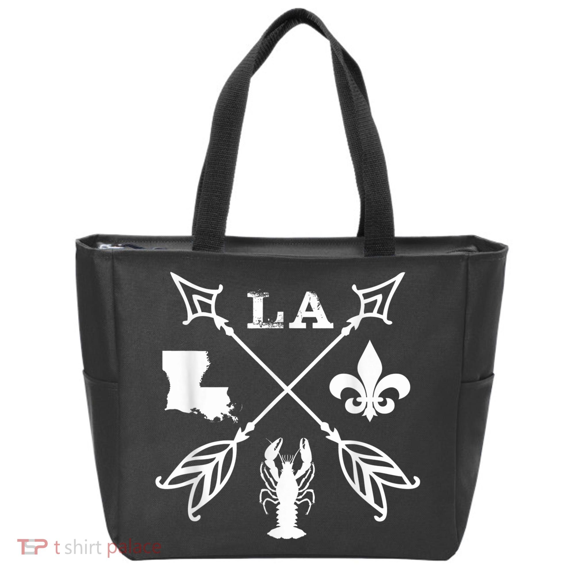 Louisiana arrow t shirt New Orleans Mardi Gras Tshirt Tote Bag