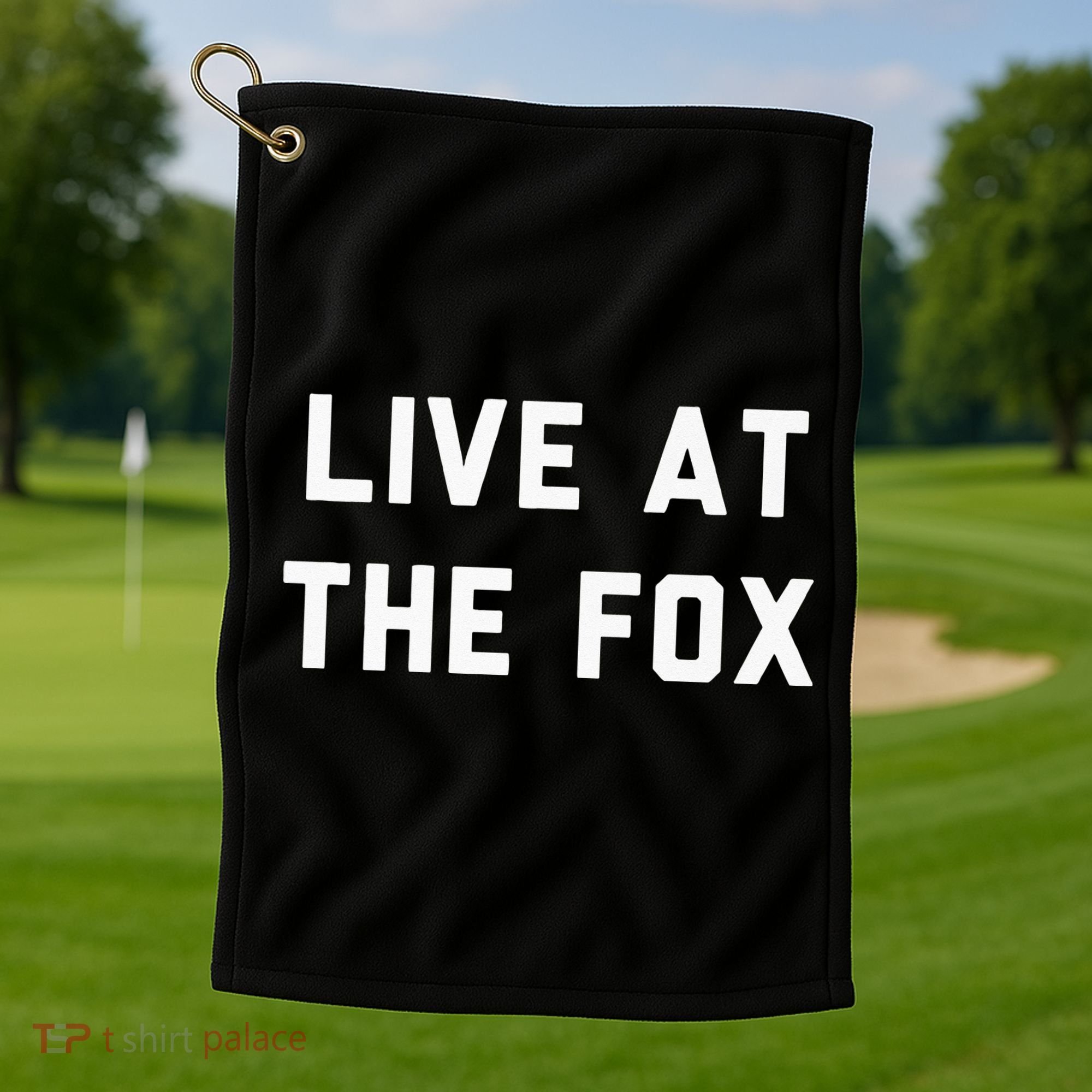 Live At The Fox Classic Rock Music Inspired Southern Rock Golf Towel