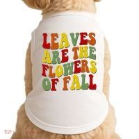 Leaves Are The Flowers Of Fall Retro Doggie Tank thumb 0