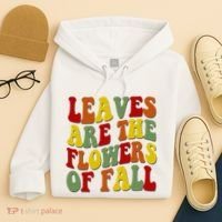 Leaves Are The Flowers Of Fall Retro Hoodie thumb 4