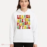 Leaves Are The Flowers Of Fall Retro Hoodie thumb 5