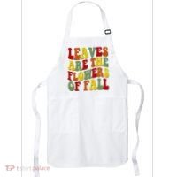 Leaves Are The Flowers Of Fall Retro Apron thumb 0
