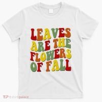 Leaves Are The Flowers Of Fall Retro T-Shirt thumb 0