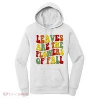 Leaves Are The Flowers Of Fall Retro Women's Hoodie thumb 0