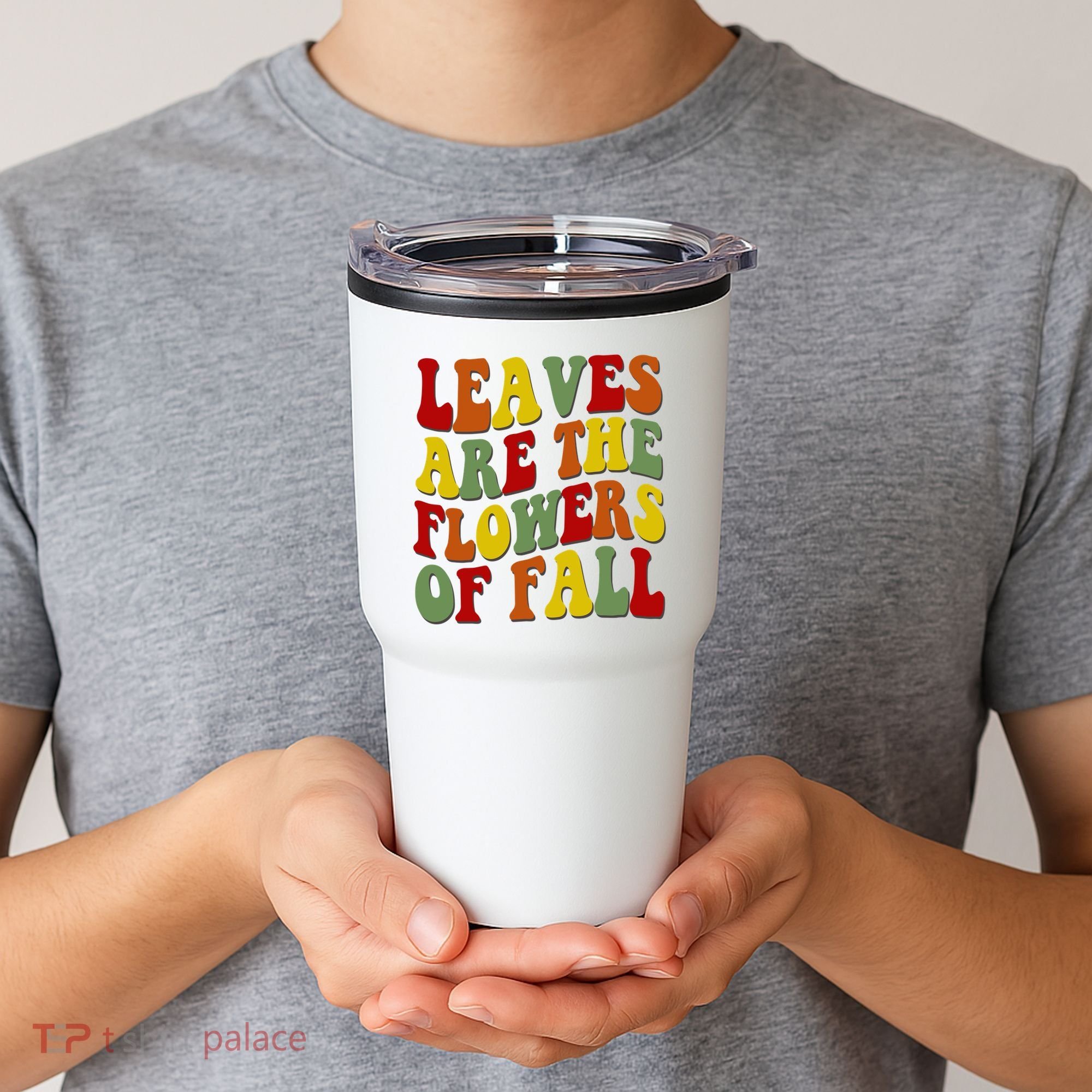 Leaves Are The Flowers Of Fall Retro Tumbler