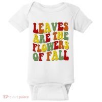 Leaves Are The Flowers Of Fall Retro Baby Bodysuit thumb 0