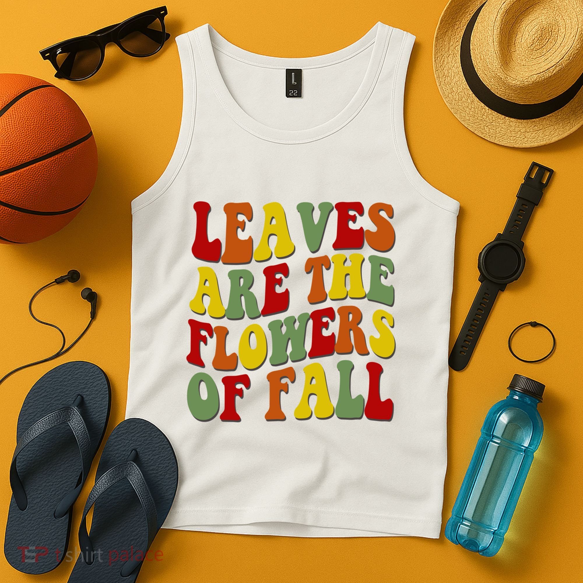 Leaves Are The Flowers Of Fall Retro Tank Top
